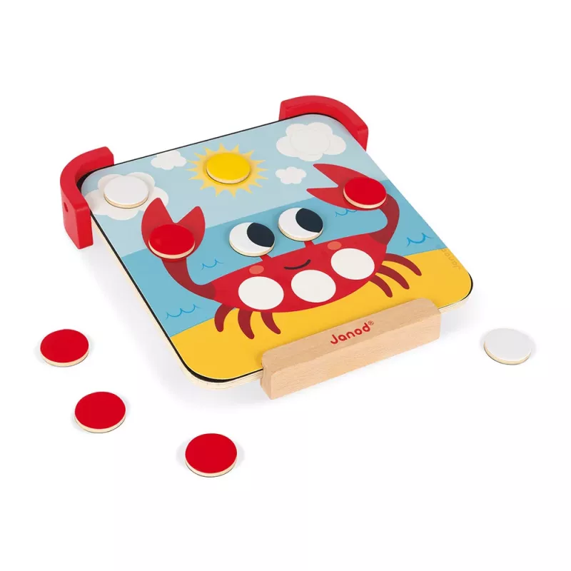 Janod Puzzle magnetico in legno - imparare i colori