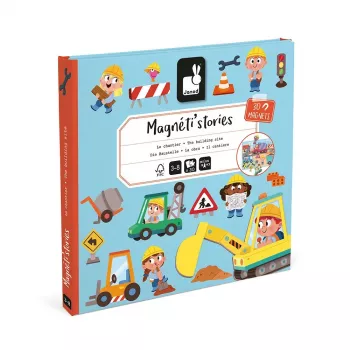 Janod Magneti'stories Cantiere set magnetico di narrazione