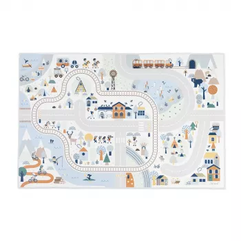 Janod Tappeto gioco Cross Roads Mountains con strada