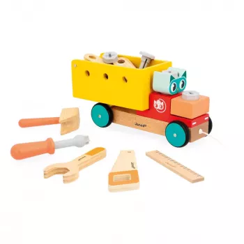Janod Brico'Kids Camion da assemblare e trainare 2+