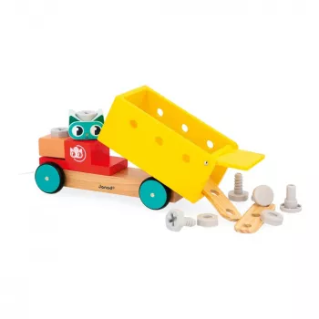 Janod Brico'Kids Camion da assemblare e trainare 2+