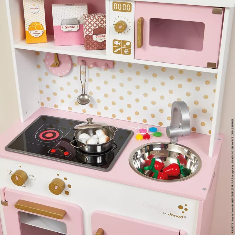 Janod Candy Chic Grande cucina in legno con suoni