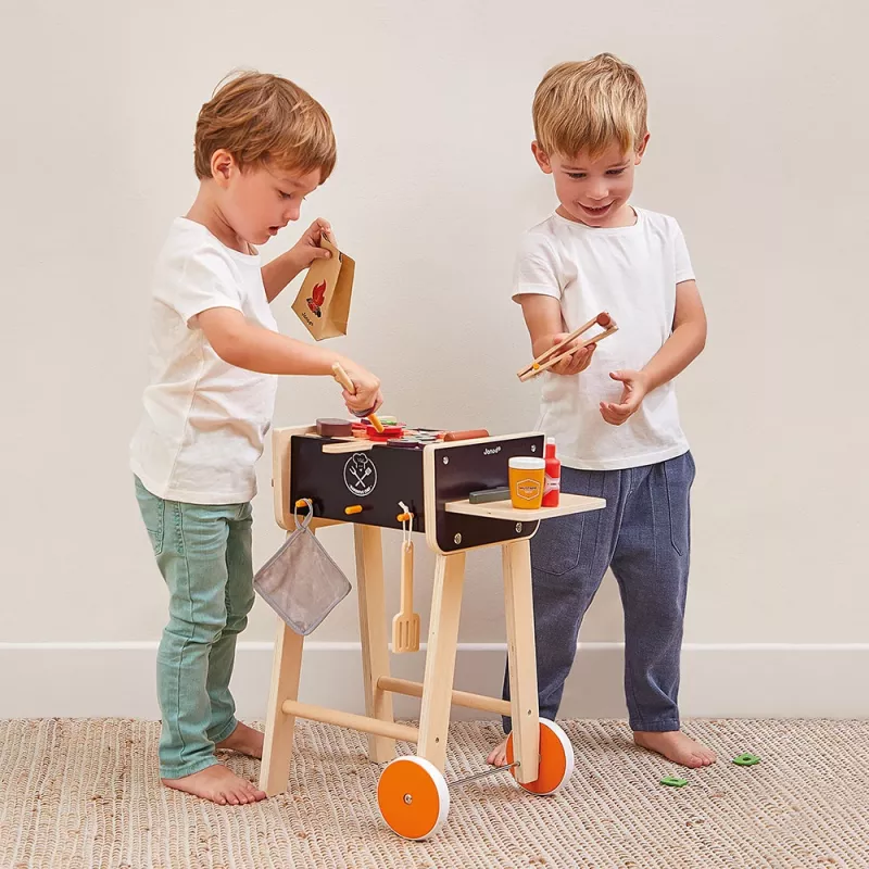 Janod Barbecue in legno con accessori