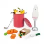 Janod Set cucina zuppa in legno con frullatore e accessori 3+
