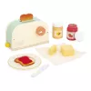 Janod Set colazione in legno con tostapane e 12 accessori Shiny Grandma 3+