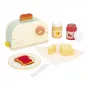 Janod Set colazione in legno con tostapane e 12 accessori Shiny Grandma 3+