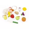 Janod Shiny Grandma Set alimenti giocattolo in legno in sacchetto a rete, 12 pezzi