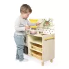 Janod Grande cucina in legno con 19 accessori Shiny Grandma 3+