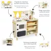 Janod Grande cucina in legno con 19 accessori Shiny Grandma 3+