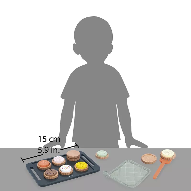 Janod Set biscotti in legno 21 pezzi Shiny Grandma 3+
