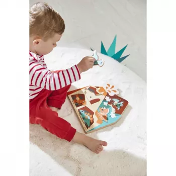 Janod Puzzle musicale Dinosauri 18m+