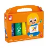 JANOD Colori a dita 5 colori 400 ml a base d'acqua non tossici lavabili colore per artisti per bambini da 18 mesi