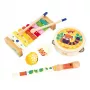 Janod Gioia Set strumenti musicali giocattolo - 5 strumenti, legno, colori pastello, da 18 mesi