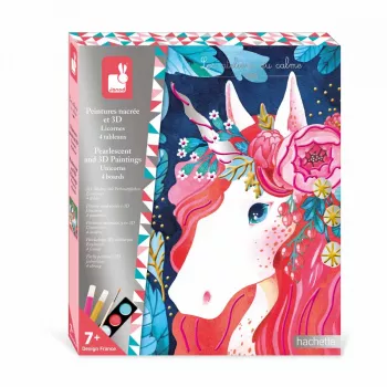 Janod Unicorni Kit Perline e Pittura 3D