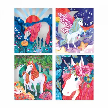 Janod Unicorni Kit Perline e Pittura 3D