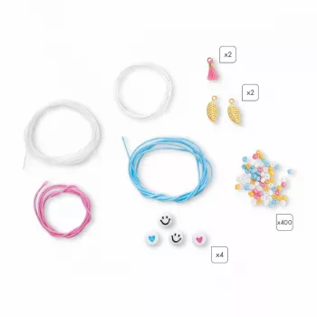 Janod Set Fai-da-te Creazione Gioielli Perline Fiori 6+