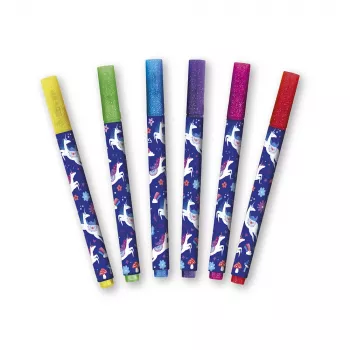 Janod Pennarelli Glitter 6 Colori Unicorns Dreamland 6+