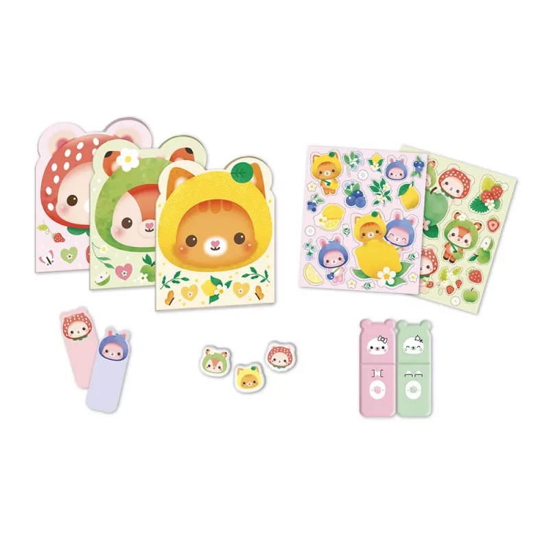 Janod Set Cancelleria 12 Pezzi Fruit Sweeties 6+