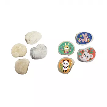 Janod Set Creativo Pietre Decorative 4 Pezzi Piccoli Animali 6+