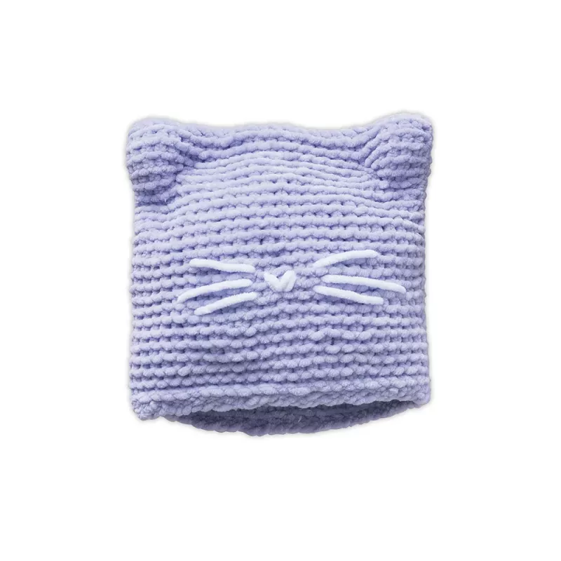 Janod Set Creativo Lavoro a Maglia - Cappello Gattino per Bambini da 8 Anni