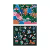Janod Kit Mosaico Cristalli Luminescenti - Giungla Notturna - Attività Creativa per Bambini da 6 Anni