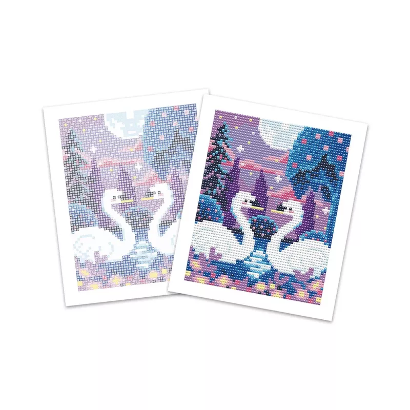 Janod Diamond Painting Kit Scena Notturna al Chiaro di Luna Luminescente 8+