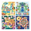 Janod My Arts & Crafts 3+ Kit Artistico Creativo con Adesivi Tondi Metallizzati
