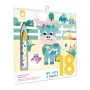 Janod Libro da Colorare con Acqua Fattoria per Colorare all'Infinito My Arts & Crafts 18m+