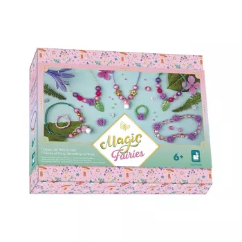 Janod Kit creativo per creare gioielli con scatola portaoggetti Fate Magic Fairies 6+