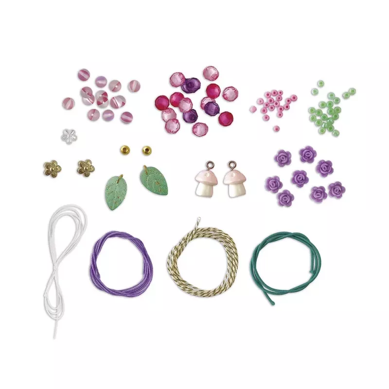 Janod Kit creativo per creare gioielli con scatola portaoggetti Fate Magic Fairies 6+