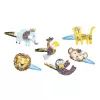 Janod set fai da te per creare fermagli per capelli glitterati animali esotici 5+
