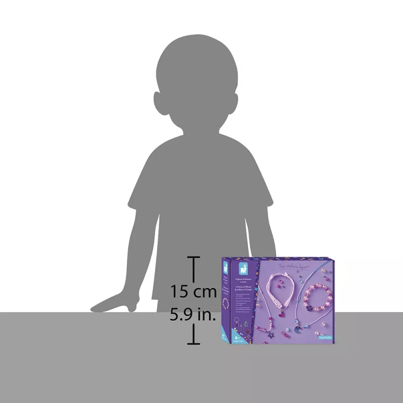 Janod set creativo per creare gioielli con ciondoli che cambiano colore 6+