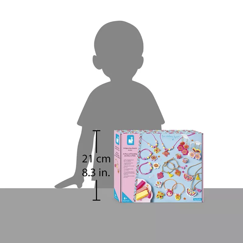 Janod set creativo bracciali dell'amicizia per bambina da 8 anni