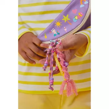 Janod set creativo fai da te portachiavi bag charm, set in feltro, da 7 anni