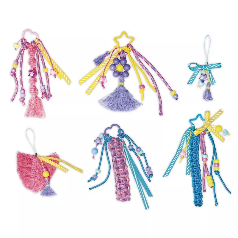 Janod set creativo fai da te portachiavi bag charm, set in feltro, da 7 anni