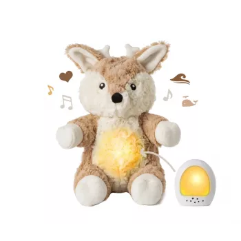 Cloud B Love Light Buddies Finley Fawn Peluche rilassante con luce notturna e macchina dei suoni