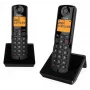 Alcatel S280 DUO telefono cordless DECT con segreteria telefonica - 2 portatili, nero