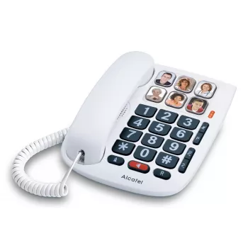 Alcatel TMAX10+ telefono da tavolo con filo bianco