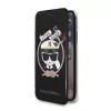 Karl Lagerfeld KLFLBKPXKSB custodia a libro Signature Glitter per iPhone X/Xs, nero
