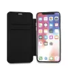 Karl Lagerfeld KLFLBKPXKSB custodia a libro Signature Glitter per iPhone X/Xs, nero