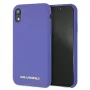 Karl Lagerfeld KLHCI61SLVOG custodia rigida in silicone per Apple iPhone Xr - viola