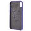 Karl Lagerfeld KLHCI61SLVOG custodia rigida in silicone per Apple iPhone Xr - viola