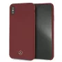 Mercedes-Benz MEHCI65SILRE custodia rigida in silicone per Apple iPhone Xs Max, rosso