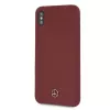 Mercedes-Benz MEHCI65SILRE custodia rigida in silicone per Apple iPhone Xs Max, rosso