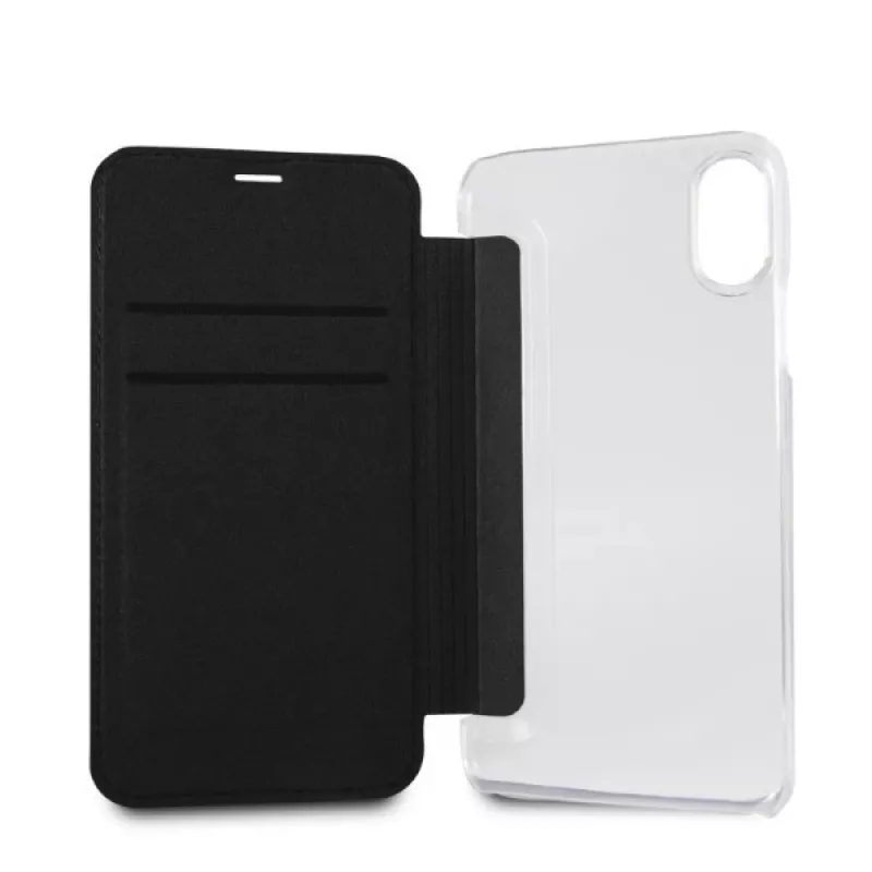 Karl Lagerfeld KLFLBKPXKSCORE custodia a libro iPhone X/XS rossa Karl Space Cosmonaut