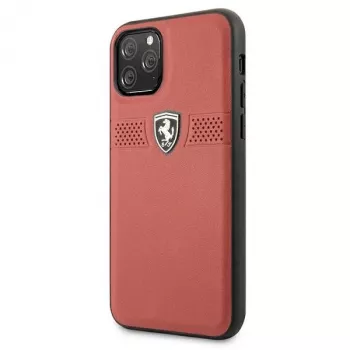 Ferrari custodia rigida in pelle Off Track per Apple iPhone 11 Pro - rosso