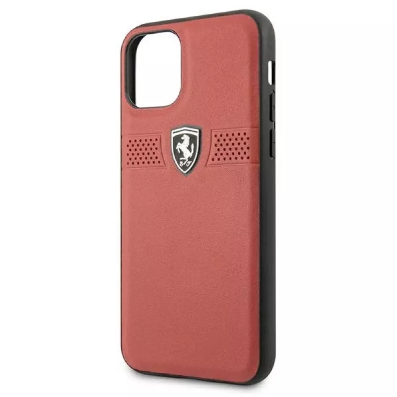 Ferrari custodia rigida in pelle Off Track per Apple iPhone 11 Pro - rosso
