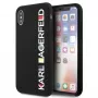 Karl Lagerfeld KLHCPXBHWHBK custodia rigida iPhone X/XS nero lucido Bauhaus
