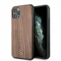 Mercedes-Benz custodia rigida Wood Line Walnut per Apple iPhone 11 Pro Max - marrone