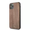 Mercedes-Benz custodia rigida Wood Line Walnut per Apple iPhone 11 Pro Max - marrone